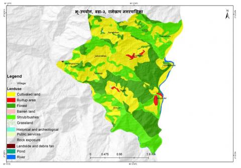 Map of ward no. 3, Saghutar