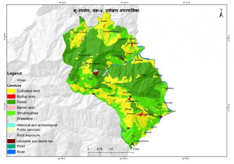 Map of ward no. 4, Himganga