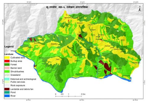 Map of ward no.5, Rampur